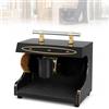 Generic Lucidatrice automatica per scarpe, macchina elettrica per lucidare scarpe con sensore, doppie spazzole e dispenser di lucidatura, per casa, hotel, ingresso