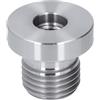Ejoyous Adattatore Mandrino Torno 33mm Maschio 18mm Femmina Filettature | Acciaio Inox, Prolunga 42mm, Compatibile con Tornio per Legno, Inserto Mandrino a Incastro Sicuro, Filettature 33mm e 18mm