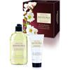 Perlier - Cofanetto Regalo Mandorla, Olio Doccia Setificante 250 ml + Crema Mani Riparatrice 100 ml, con Olio di Mandorle Dolci e Miele, Made in Italy