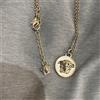 Versace Collana Medusa Catena Colore Argento Ciondolo Unisex Gioielli Moda