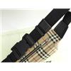 Burberry Borsa Burberry cintura check nylon pelle beige nera body bag uomo con custodia
