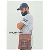 Fatto a mano Handmade Men's Nuovo Borsa Tracolla Verticale in Pelle Porta Laptop Marrone