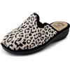 JOMIX Pantofole Donna Invernali Made in Italy con Zeppa 4,5 cm | Ciabatte pelose calde da casa, punta chiusa, aperte dietro, ideale per signora e anziani