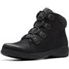 Clarks Carleigh Jade, stivaletti da donna, Nabuk nero, 39.5 EU