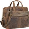 STILORD William Cartella Classica Uomo Pelle XL Borsa Portapc 15,6 Pollici Ventiquattrore Pelle Genuina Vintage Borsa Lavoro Uomo con Tracolla e Manico per Ufficio Colore:kara - cognac