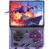 XiFanHo Mini Plus Retro Game Console 64 GB Console di gioco portatile sistema Linux Cortex-A7 con 3000 mAh Supporta Gamepad wireless，viola