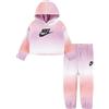 Nike -TUTA COMPOSTA DA FELPA E PANTALONE -FELPA CON CAPPUCCIO -FELPA CON ORLO E POLSINI A COSTE -FELPA CON LOGO PANTALONE CON GIROVITA ELASTICO 18 mesi rosa A0S