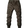 Generic Pantaloni Cargo Uomo Resistenti Comodi Casual Moda Militare Tasche Utility Stile Urbano
