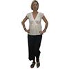 Gaudí Gaudi Blusa Senza Maniche 211BD45012 Avorio 40