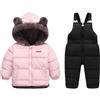Générique Tuta da sci per bambini,Salopette,Polare,Impermeabile,Inverno | Piumino Imbottito,Cappuccio,Antivento,Per Sci Slittino Neve,Ragazzo Ragazza,18M-6Y,Caldo,Protezione Fredda