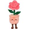 Gipsy Toys - Mimi Flowers Rosa Vaso Rosa - Peluche Fiore Decorativo - 24 cm | Non Appassisce Mai - Senza Manutenzione - Oggetto Decorativo 24 cm - Disponibile in 6 Modelli - Idea Regalo Festa della Mamma