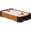 Relaxdays Hockey da Tavolo, Gioco Airhockey con Ventola, Accessori incl., HLP 10 x 31 x 56 cm, Bambini e Adulti, Marrone
