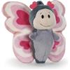 NICI Love 62629 Farfalla di peluche, morbido e tenero pupazzo per coccole e giochi, per adulti e bambini, in confezione regalo, 10 cm, rosa, in confezione regalo