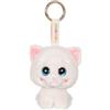 Gipsy Toys - Kawami Gatto Crema - Portachiavi Kawaii - 10 cm - per Bambini | Testona e Sguardo Brillante - Pelo Doppio Ultra Morbido - Si Attacca Ovunque - Disponibile in 6 Animali - Idea Regalo Kawaii