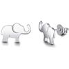 FANCIME Elefante Ciondolo Collana/Orecchini/Bracciale in Argento Sterling 925 Placcato Oro Bianco/Giallo/Rosa Gioielli per Donna Ragazze Bambini