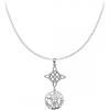 ENTREPLATA Collana in argento sterling 925 doppia protezione - amuleto fatto a mano da donna - gioiello spirituale con charm magico bianco ciondolo nodo di strega e tetragramaton - 45 cm