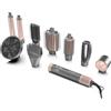 GA.MA Italy Professional, Multistyler UniQ Flow, 9 Accessori, 110.000 rpm | Asciugacapelli, Spazzole Ovale, Tonda e Piastra, Coanda, Pettine e Diffusore, 1550 W, Ultra Ion, 4 Temp. E 3 Vel.