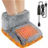 Foreverup Scaldapiedi Elettrico, Coperta Riscaldata per i Piedi, Scalda Piedi per la Cura Dei Piedi con 3 Livelli di Temperatura-Riscaldamento rapido- Interno Soffice e Lavabile per La Casa E L'ufficio