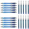 Schneider Slider Rave XB Penna a sfera (tratto: XB, mina per documenti, Made in Germany) 5 pezzi, colore inchiostro: blu (blu, 10 pezzi + 10 mine extra)