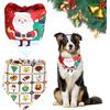 WUSJCOF 2 Pezzi Bandana Natalizia per Cani, Foulard Triangolare per Animali Domestici, Accessori per Costumi di Natale per Cani e Gatti di Piccola e Media Taglia (Rosso Verde)