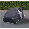 Auto Accessori Lupex - Telo copriauto felpato impermeabile, resistente alle intemperie, compatibile per Smart 450 e 451, in tessuto PVC, con zip laterale, da esterno e interno