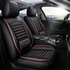 Generico Auto Set Coprisedili 5 Posti per Subaru Crosstrek 2016-2026 | PU Pelle Sedili Anteriori e Posteriori Coprisedili Auto Protezione Airbag Compatibile con Cuscino Lombare Fisso Nero-Rosso
