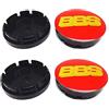 Fmesoo 4 PCS Coprimozzi Coprimozzo,per BBS 56mm ABS Auto Ruota Centrale Copricerchi Tappi Mozzo Ruote Antipolvere AntiGraffio,E