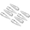 PATIKIL Tappi Gomme Auto a Punta 45mm 8Pz Tappo Valvola Pneumatici in Lega di Alluminio Tappini Coperture Universali Antipolvere per Auto Moto Camion, Argento