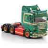 WSI Modelli 01-4695 1/50 Lemmens Scania R5 Piatto Tettuccio 6X2 Tag Asse Camion