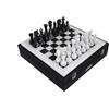 Italfama Set di Scacchi in Marmo Italfama 30cm con Scatola in Pelle Fatto in Italia