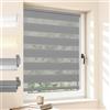 aubor Tenda a rullo per interni Doppio Senza Foratura, Antracite, 70x230cm | Tessuto 70cm, Doppio Strato Giorno e Notte, Tende a rullo oscuranti per Finestre e Porte, Protezione Solare