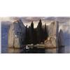 Hau3sh3a Riproduzione Del Quadro ad Olio L'isola dei morti Stampe su Tela Quadri Famosi Poster Soggiorno Moderno Stampa GicléE su tela100x50cm(40x20in) Senza cornice