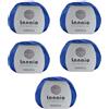 Lanaio filati pregiati di lana Lanaio Versàtil 5 Gomitoli (250gr) Misto Cotone Lana Merino Irrestringibile - Morbida Non Pizzica Per Mezza Stagione e Copertine Neonato - Ferri/Uncinetto 4-5mm Made in Italy (5, Blu 13994)