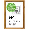 Pix FRAMES Cornice portafoto 21x29,7 cm (A4) - Cornice portafoto in legno Miele