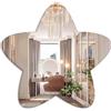 Miro Kur Specchio da parete in acrilico, adesivo da parete in acrilico infrangibile, grande specchio a forma di stella, per pareti, specchi da parete, per trucco, bagno, soggiorno, camera da letto, decorazione
