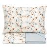 Generico Casa Giulia Completo Letto Classic Flower in 100% Cotone Percalle, Made in Italy, Lenzuola con Maxi Angoli 28 cm, Set con Federe, Disponibile Singolo e Matrimoniale (Blu, Singolo)