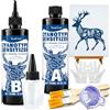 YumCraft Kit cianotipia, 500 ml, stampa solare a 2 componenti, per carta e tessuto | 1:1 miscelato senza diluizione, con strumenti per stampa naturale, arte blu vintage, fai da te per principianti e artisti