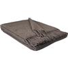 STTS International - Coperta in cashmere, 100% lana merino e cashmere, 140 x 200 cm, plaid Faro, molto morbida (marrone scuro U)
