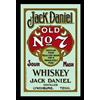 empireposter Empire 537652 - Quadro Jack Daniels Whisky Retro, su Vetro Stampato con Cornice in plastica Effetto Legno, 20 x 30 cm