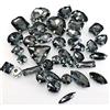 Brillabenny Mix 50 Pietre CASTONI Strass da Cucire Vetro CABOCHON Sew On Rhinestone Claw Decori Scarpe Abito Bijoux Accessori (Grigio Black Diamond)