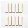 Byour3 - Set 10 Chiodini per Astine con Molla a Pressione - Accessori Bacchette Estensibili Fissaggio Parete Supporti Ricambio Vite x Bastoni Tenda a Vetro Finestra (Oro, Set 10 pz)