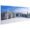 islandburner Quadro su tela Paesaggio invernale con bellissimi alberi sotto la neve Quadri Stampe Immagini Murale Decorazione da parete