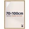 Dutch Frame Factory - Cornice a cassetta 70x100 cm Faggio - MDF | Cornice a cassetta per tele, Adatta per tele fino a 2 cm di spessore, Senza pannello posteriore né vetro, Made in Holland