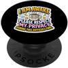 Womens I Am Awake Please Respect Product Womens I Am Awake Please Respect My Privacy Divertente Sarcastico PopSockets PopGrip Adesivo