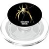 Generic Grafica retrò con sagoma di ragno dorato Web PopSockets PopGrip per MagSafe