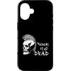 Skull Subculture Aesthetic Mohawk Biker Custodia per iPhone 16 Anarchy Is Not Dead Punk Punker Rocker Heavy Metal Satanico