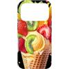 Verspieltes Sommer-Design Custodia per iPhone 17 Pro Bicchiere per gelato colorato con frutta