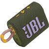 JBL GO 3 Speaker Bluetooth Portatile, Cassa Altoparlante Wireless con Design Compatto, Resistente ad Acqua e Polvere IPX67, fino a 5 h di Autonomia, USB, Verde