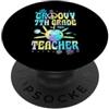 Matching Groovy 60s Style Teacher Spirit Fiore della pace per insegnanti di settima elementare degli anni '60 PopSockets PopGrip Adesivo