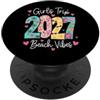 Girls Trip 2027 Beach Vacation Vibes Vacanze estive 2027 Viaggio per ragazze in spiaggia PopSockets PopGrip Adesivo